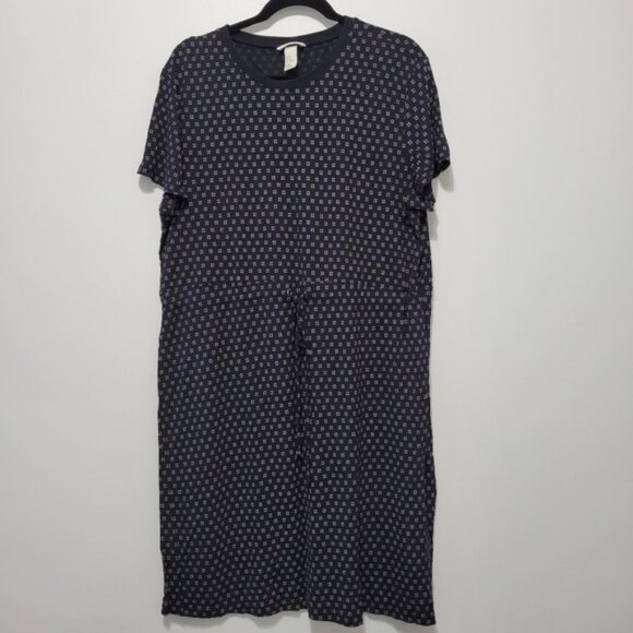 H&M navy drawstring t-shirt dress - Picture 1 of 6